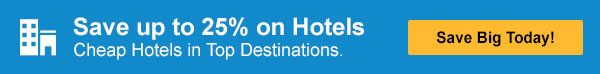 Save up to 25% on Hotel too.