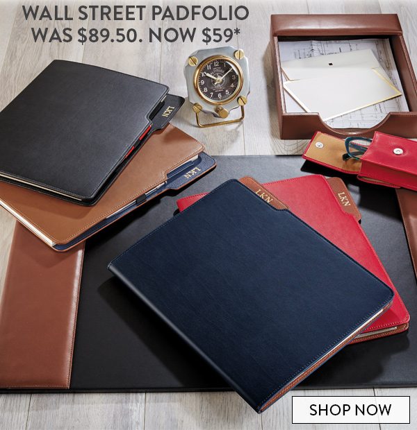 Wall Street Leather Padfolio