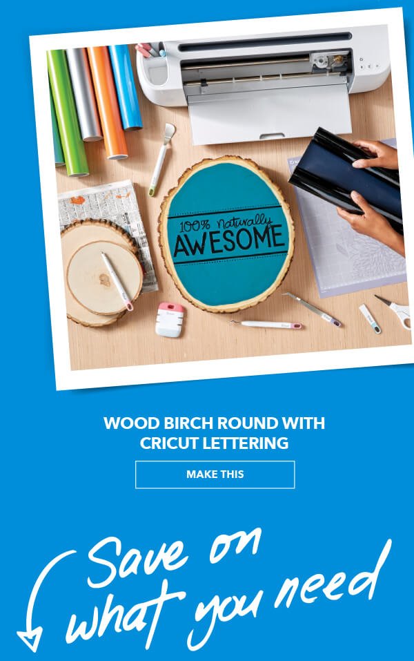 We Love This Idea! Wood Burch Round with Cricut Lettering. MAKE THIS.