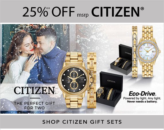 25% off msrp All Citizen, Citizen, The Perfect Gift for Two, Shop Citizen Gift Sets