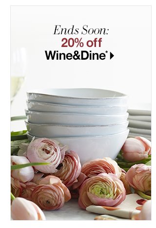 20% off Wine & Dine