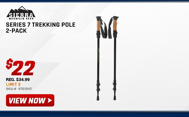 Sierra Mountain Gear Series 7 Trekking Pole - 2-Pack