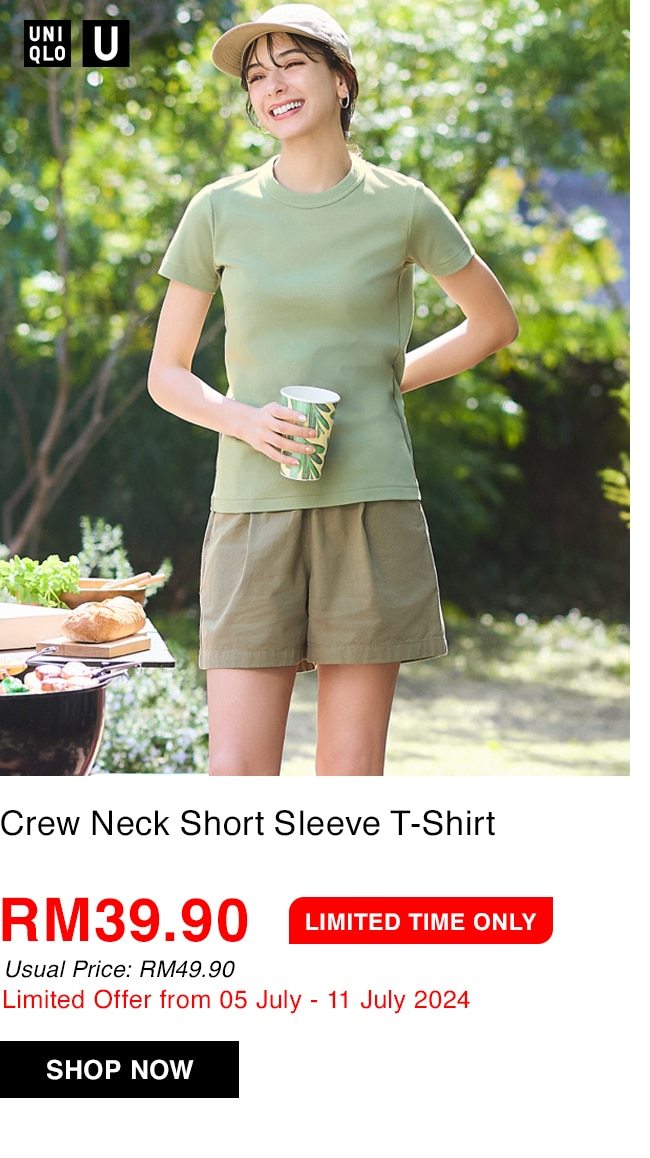 Crew Neck Short Sleeve T-Shirt