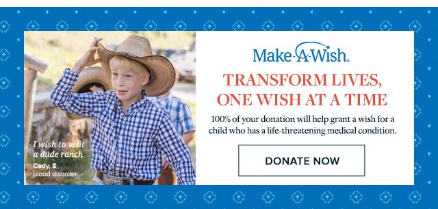 TRANSFORM LIVES, ONE WISH AT A TIME