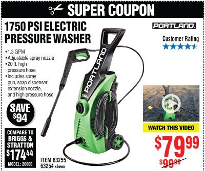 View 1750 PSI 1.3 GPM Electric Pressure Washer
