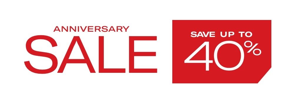 Anniversary Sale Starts Now - Save Up To 40%