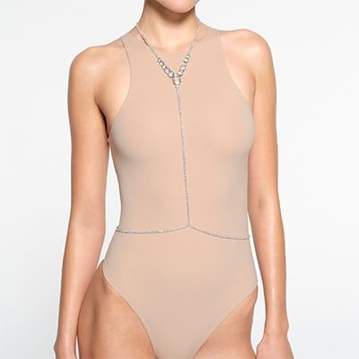 Model wearing Swarovski Body Chains