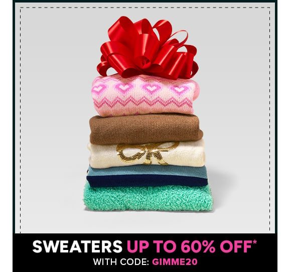 Up to 60% off Sweaters