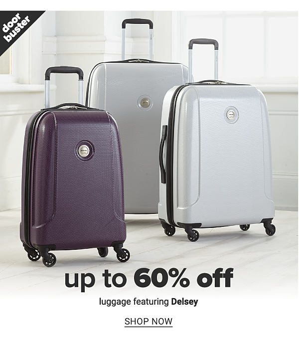 Up to 60% off Luggage - Shop Now