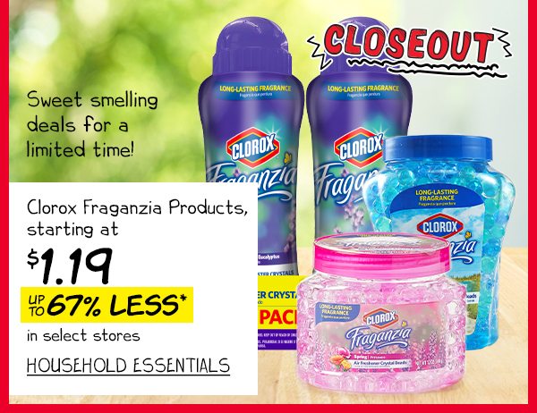 Clorox Fraganzia Products