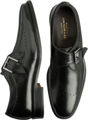 Magli by Bruno Magli Jerry Monk Strap Shoes Black