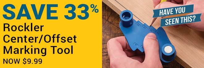 Save 33% Rockler Center/Offset Marking Tool 