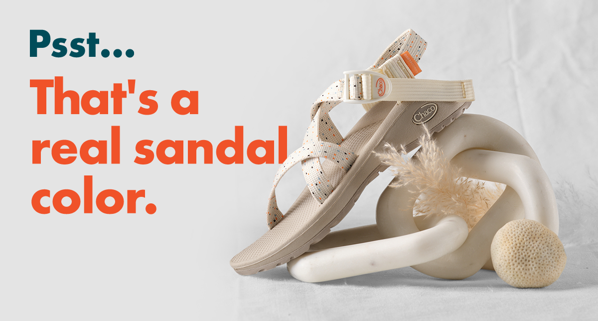 Psst... That's a real sandal color.