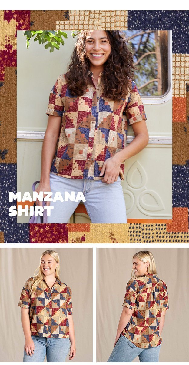 Manzana Shirt in Patchwork Print