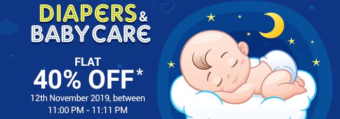Diapers & Baby Care Flat 40% OFF