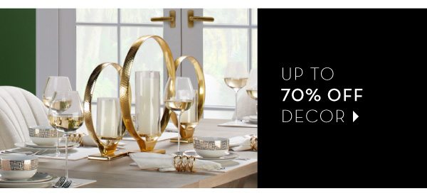 Up to 70% off Decor