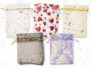 New Organza Pouches with Metallic Patterns