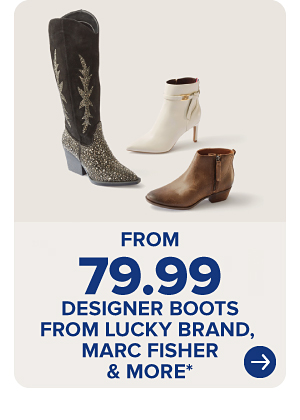 Three women's boots. From 79.99 designer boots from DV by Dolce Vita, Lucky Brand and more.