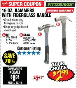 View 16 oz. Fiberglass Rip Hammer