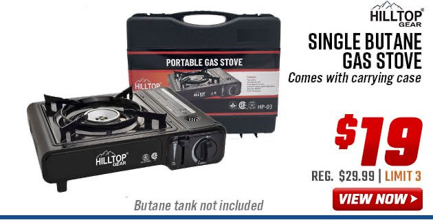 Hilltop Gear Single Butane Gas Stove