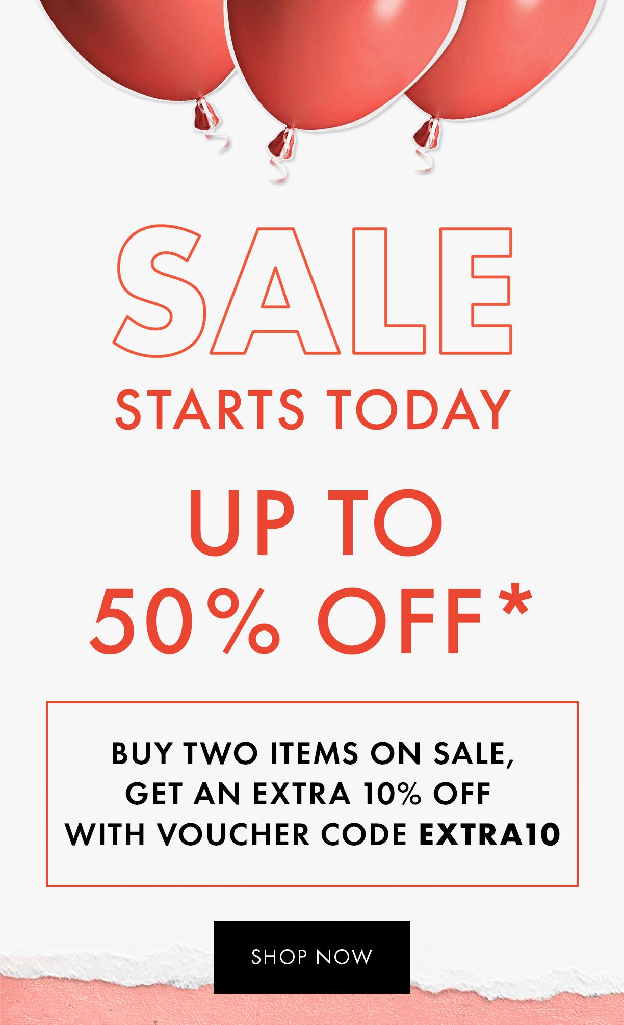 SALE starts today!