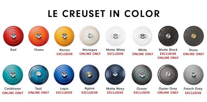 LE CREUSET IN COLOR