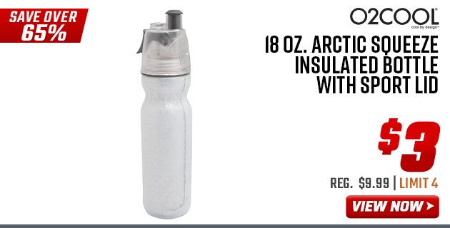 O2-Cool 18 oz. Arctic Squeeze Insulated Bottle with Sport Lid