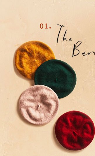 Shop berets.