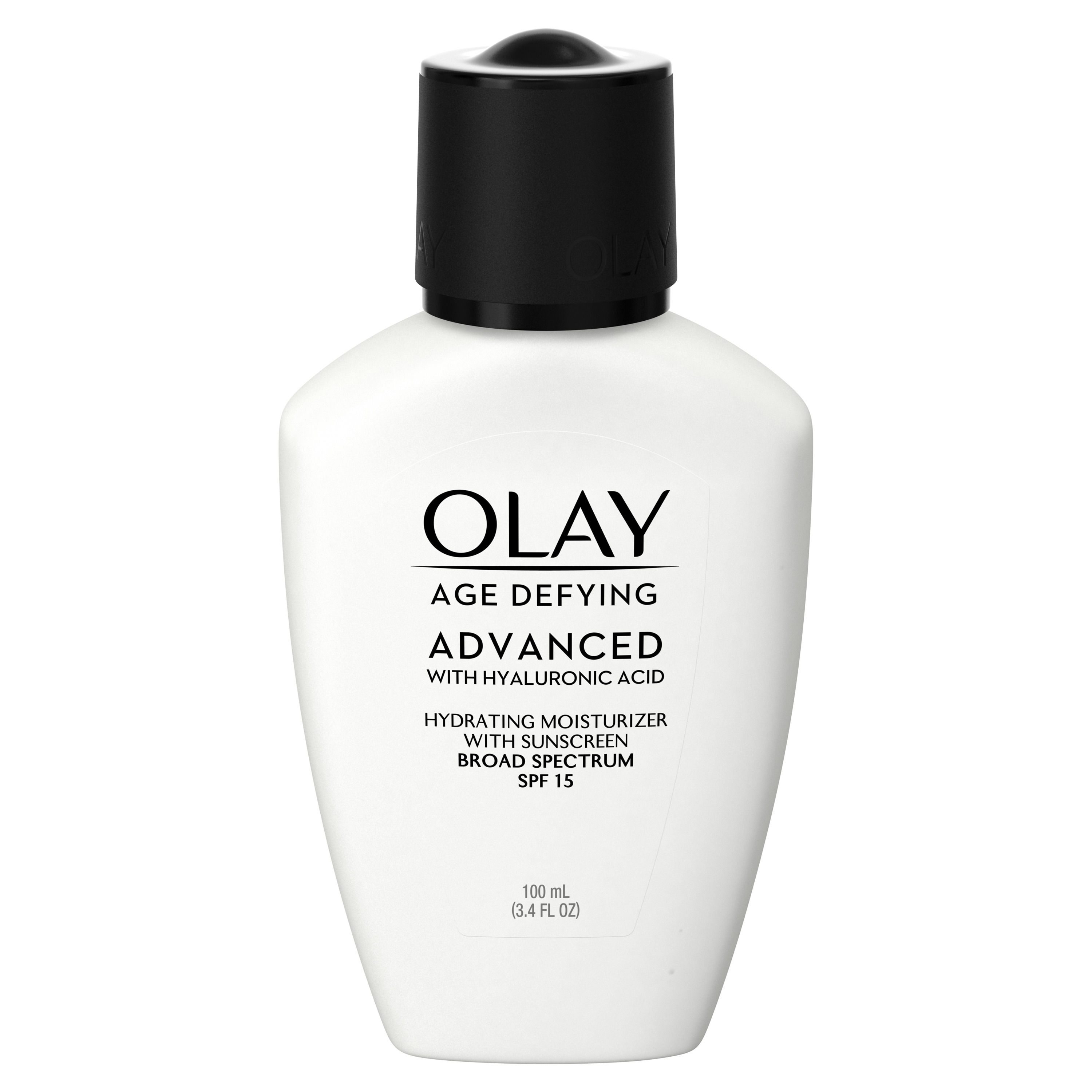 Olay Age Defying ADVANCED with Hyaluronic Acid Hydrating Moisturizer with SPF 15, 3.4 fl oz