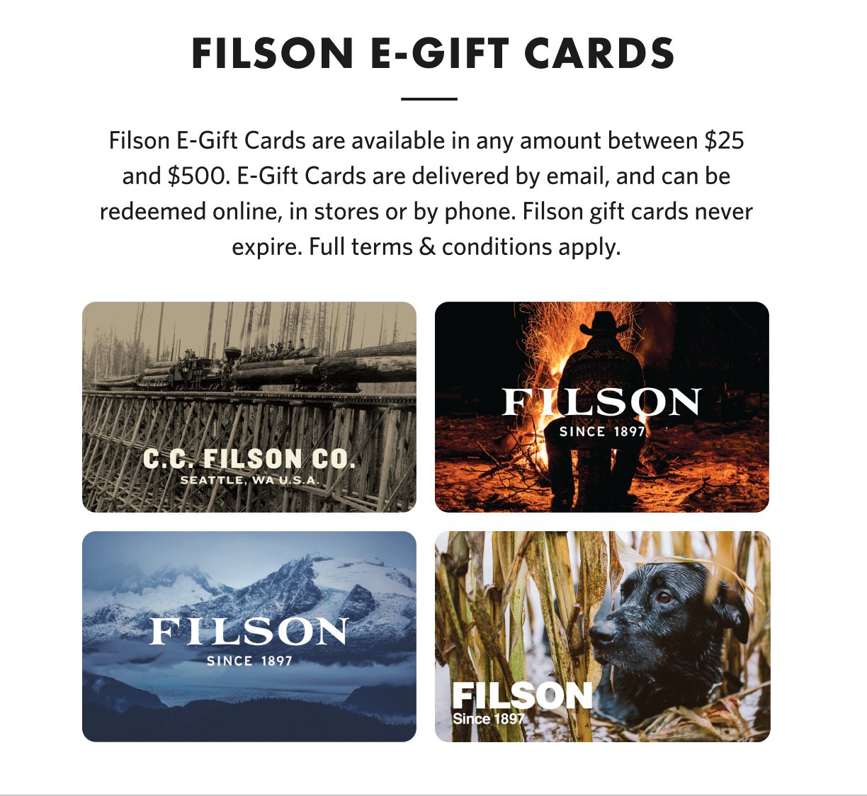 SHOP E-GIFT CARDS