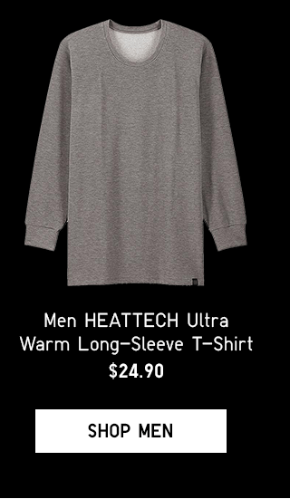 MEN HEATTECH ULTRA WARM LONG-SLEEVE T-SHIRT $24.90 - SHOP MEN