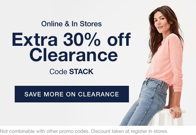Extra 30 Off Clearance