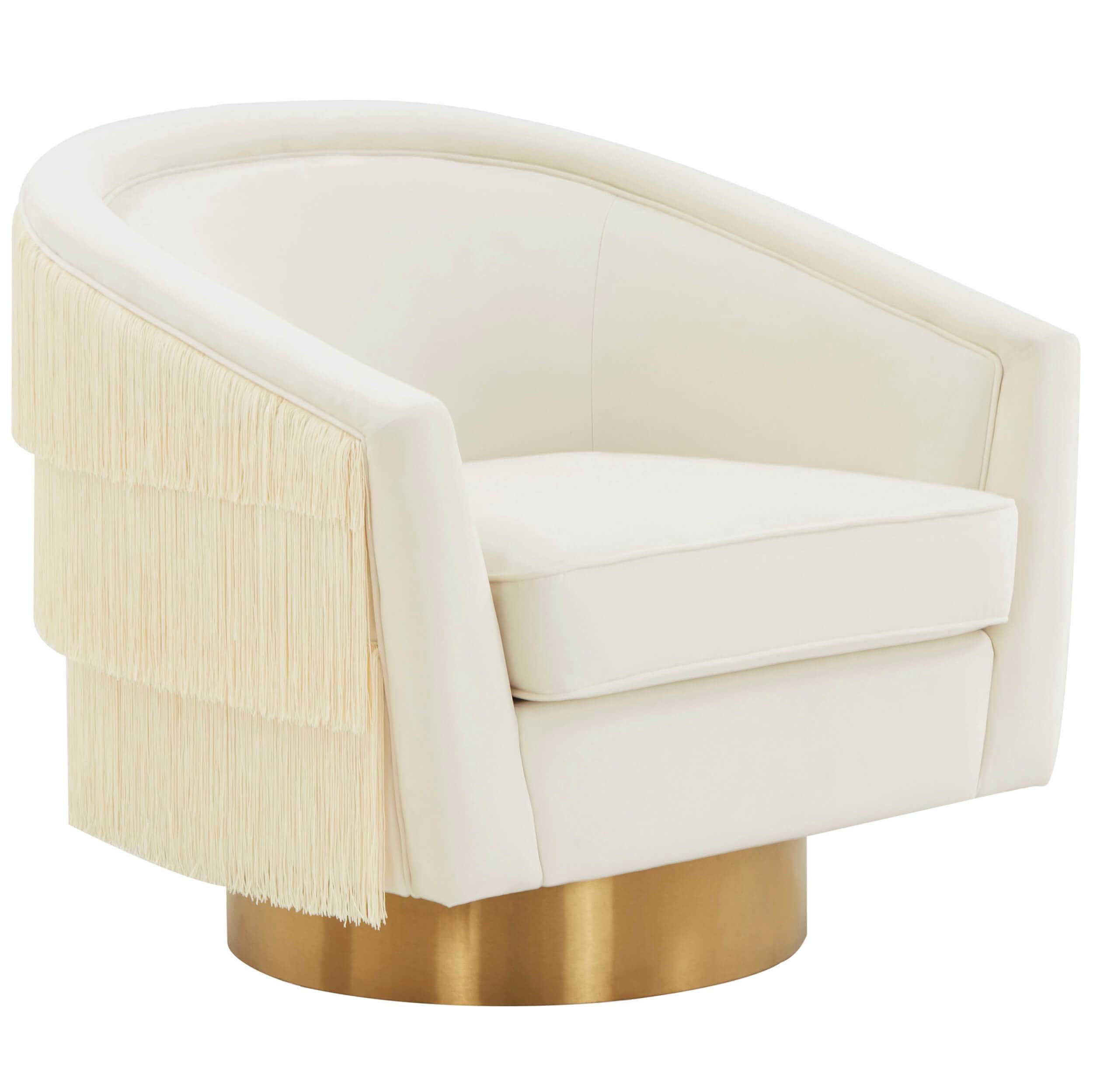 Flapper Swivel Chair, Cream