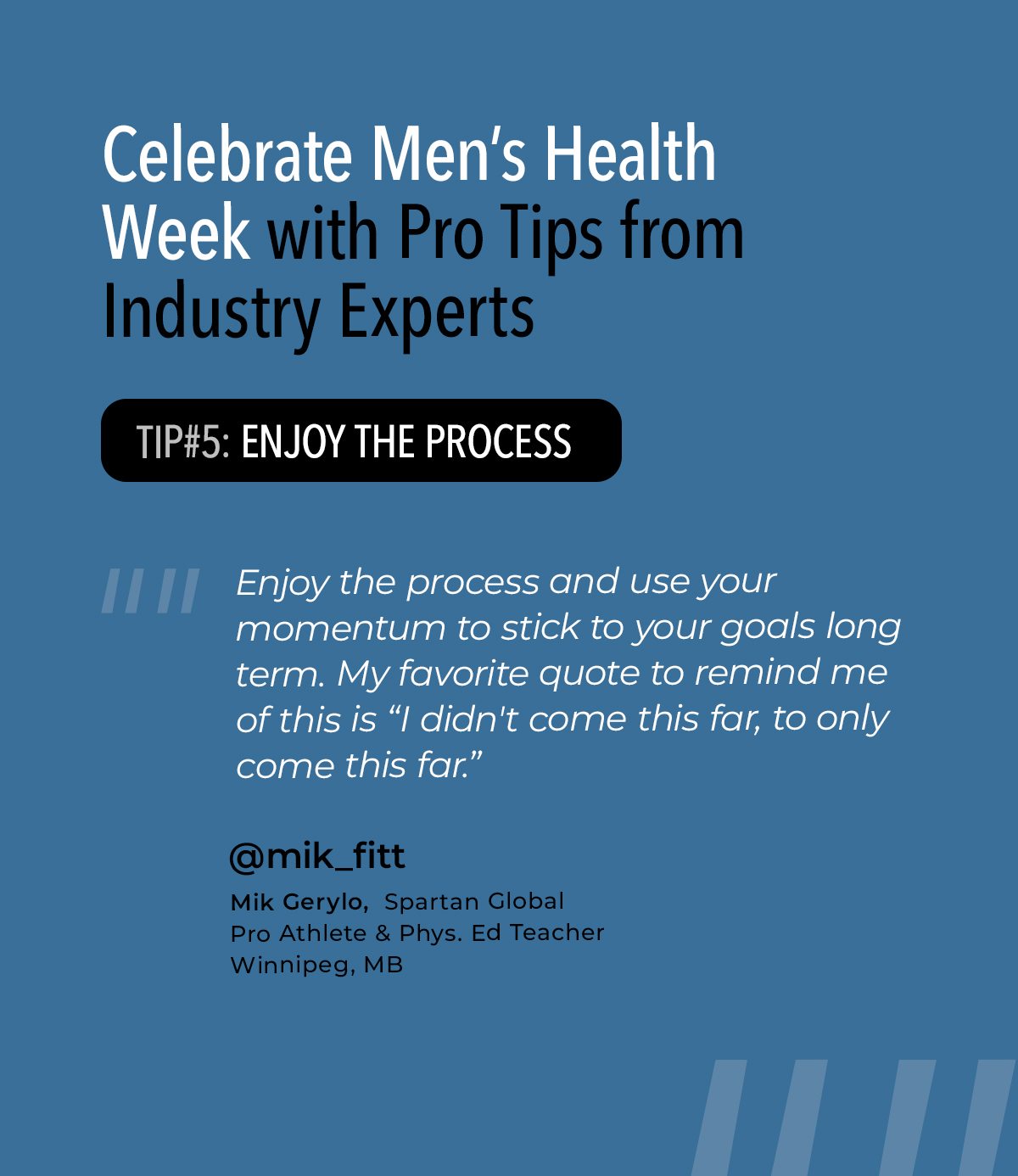 Celebrate Men’s Health Week with Pro Tips from Industry Experts