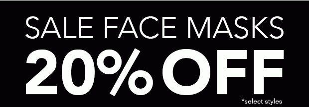 Shop 20% Off Face Masks