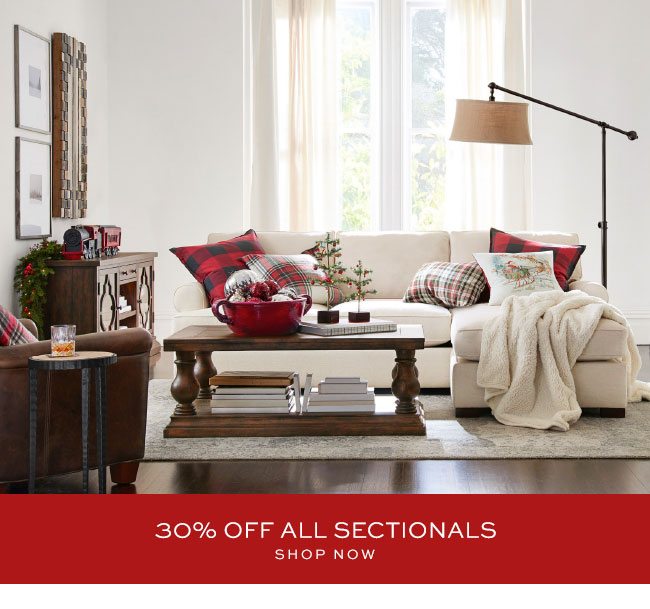 30% OFF ALL SOFAS & SECTIONALS