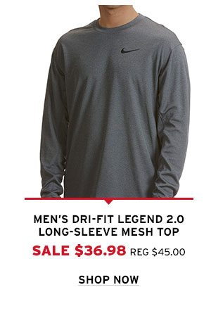 Men's Dri-Fit Legend 2.0 Long-Sleeve Mesh Top - Click to Shop Now