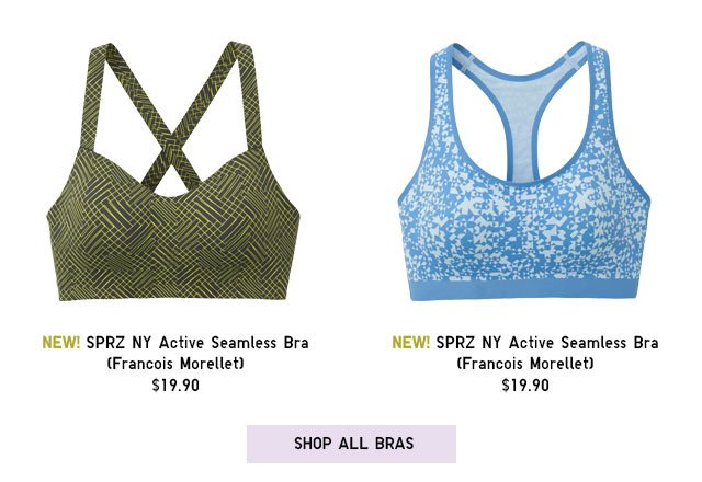 SPRZ NY ACTIVE SEAMLESS BRA (FRANCOIS MORELLET) - SHOP ALL BRAS