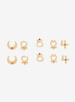 Sailor Moon Guardians Symbol Earring Set HT Exclusive
