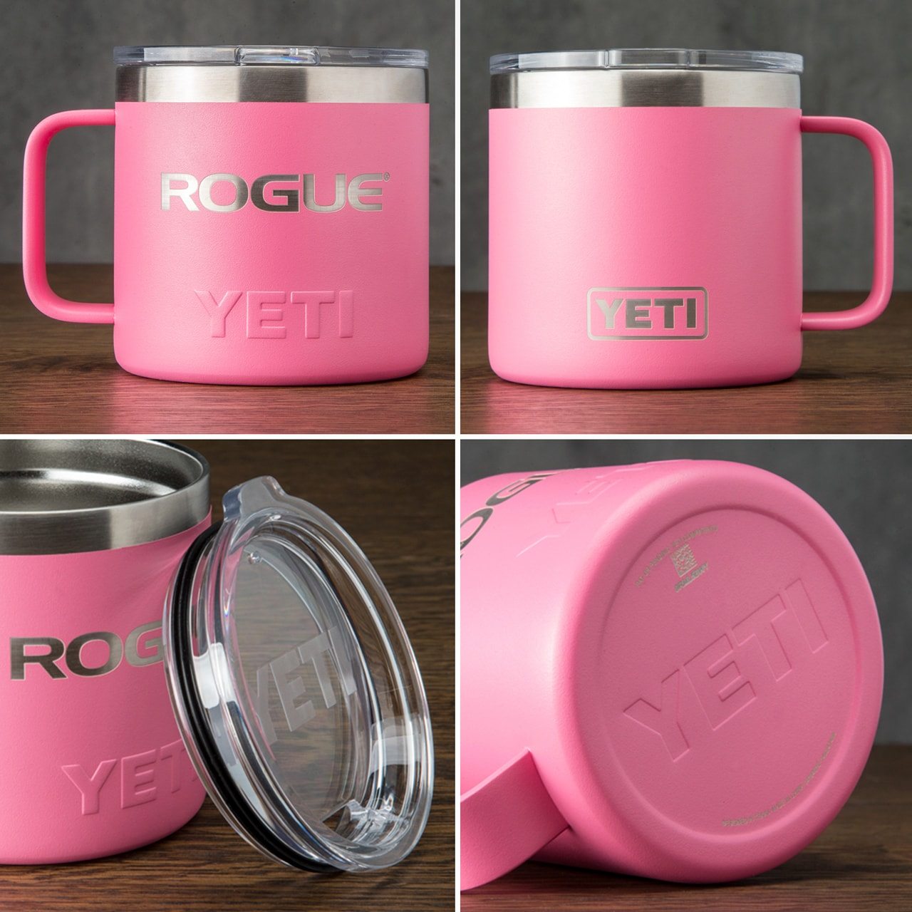 pink yeti rambler mug