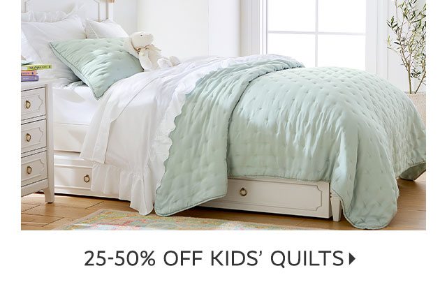 25-50% OFF KIDS' QUILTS