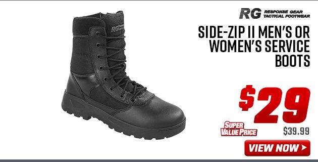 Response Gear Side-Zip II Men's or Women's Service Boots