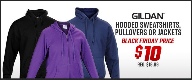 Gildan Hooded Sweatshirts, Pullovers or Jackets