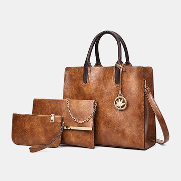 3 PCS PU Leather Handbag 