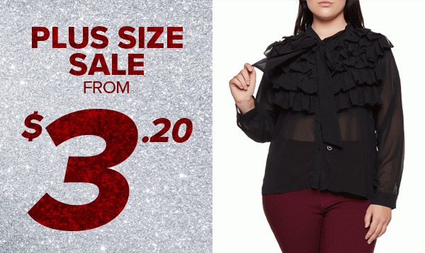 Shop Plus Size Sale from $3.20