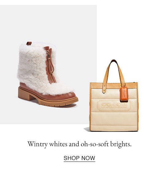 Wintry white and oh-so-soft brights. SHOP NOW