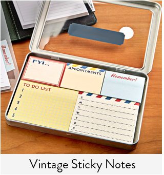 Shop Vintage Sticky Notes