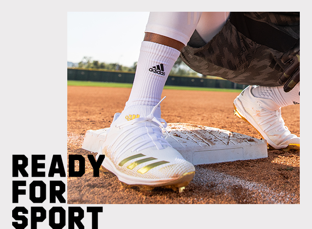 A detailed viewl of the Adidas baseball cleats worn by Fernando