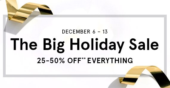 Shop The Big Holiday Sale