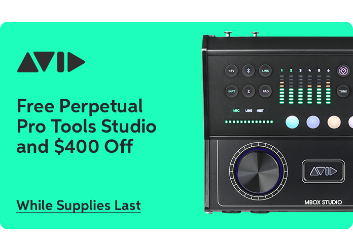 Avid MBOX Studio: Free Perpetual Pro Tools Studio and $400.00 Off — While Supplies Last